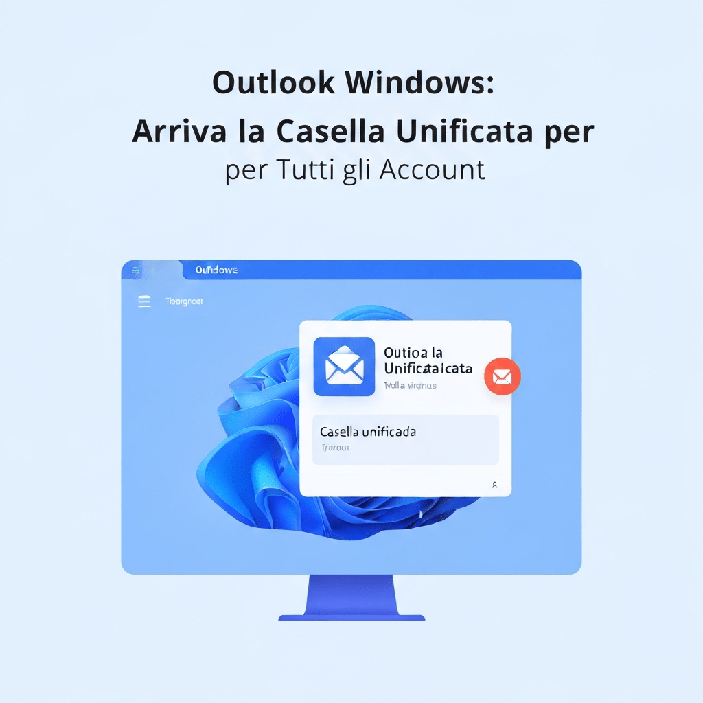Outlook on Windows shows a unified inbox interface.