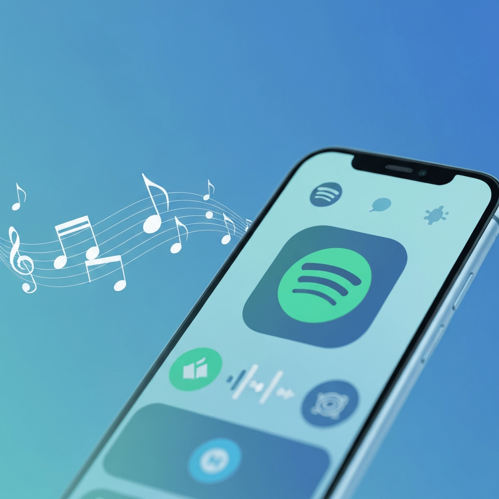 A smartphone displaying the Spotify app settings menu, highlighting parental control options for user accounts.