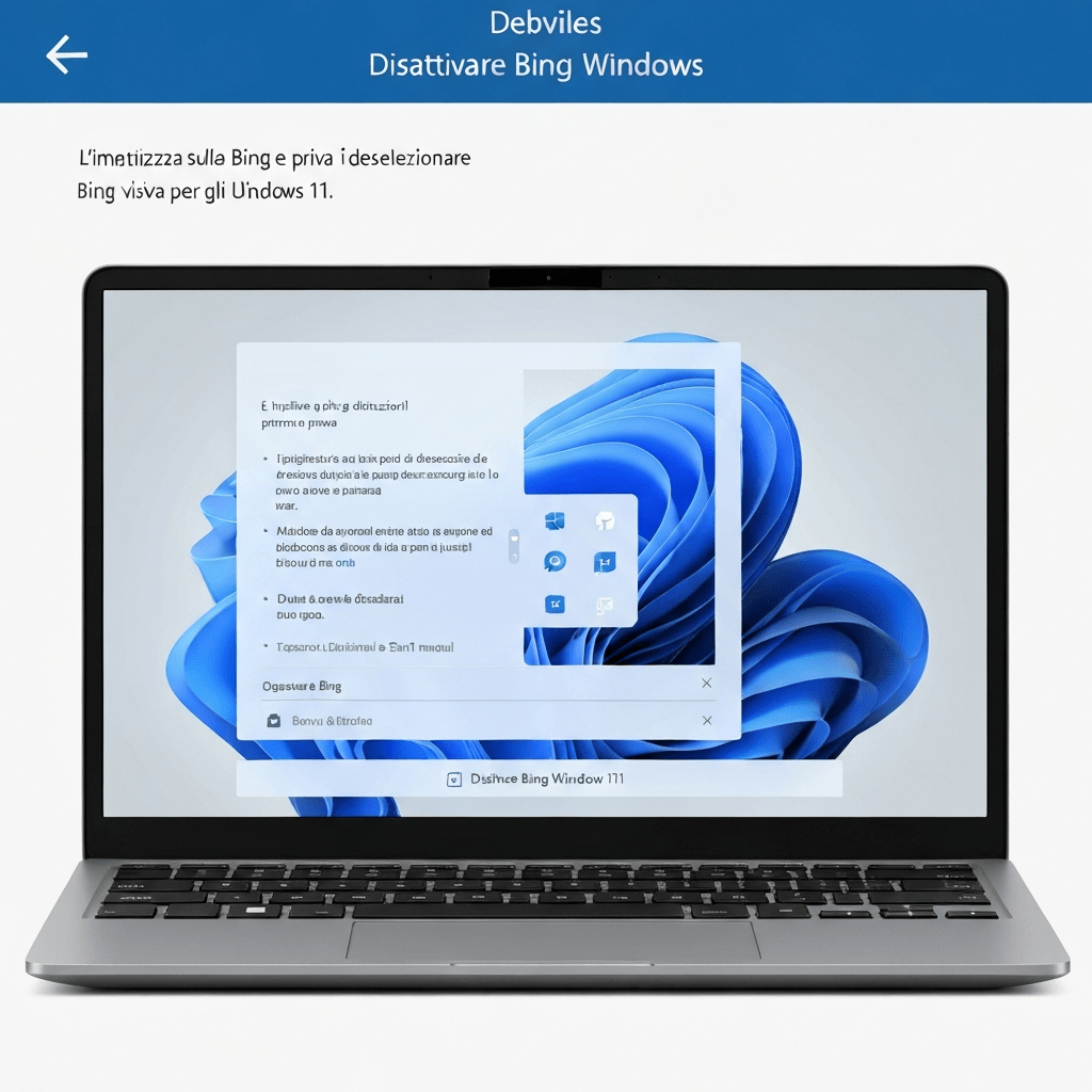 Man using Windows 11 with Bing search disabled.