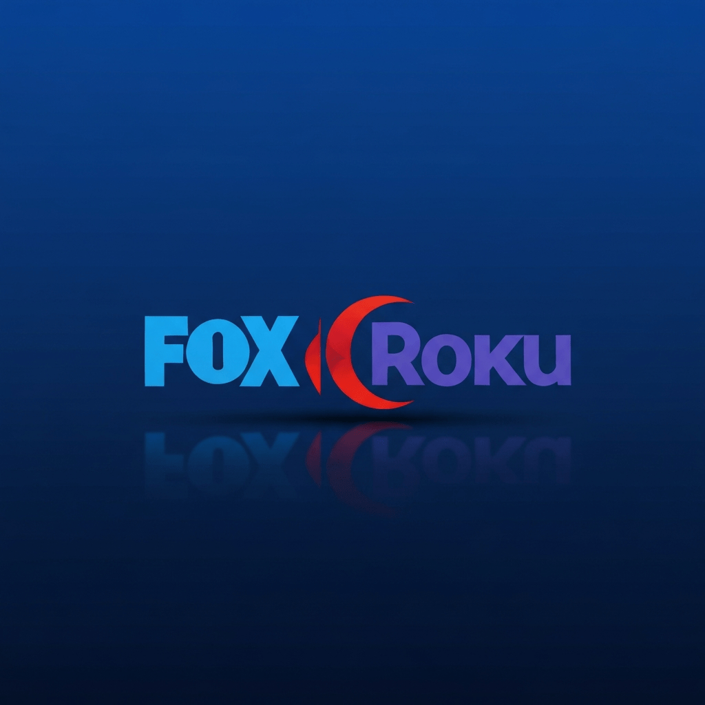 Man holding a smartphone showing the Roku logo.