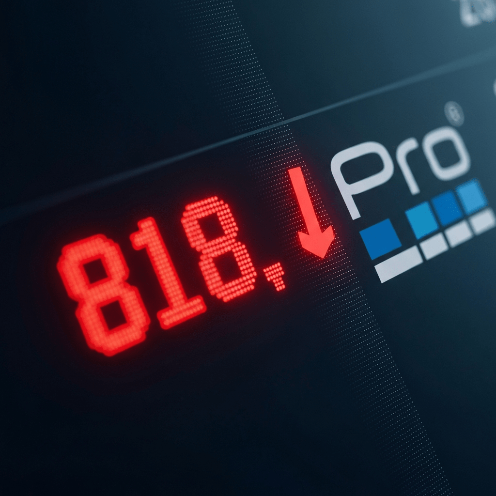 Close-up of GoPro logo with " CRISI" text underneath.
