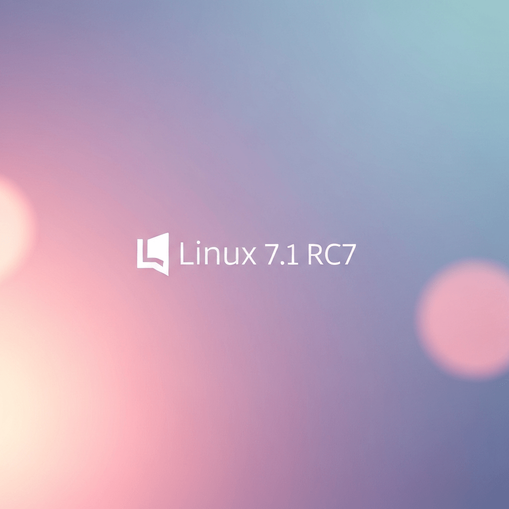 Linux 7.1 RC7 logo, nearing stable release.