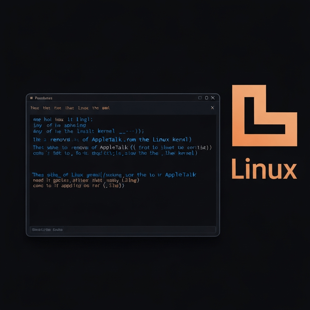 Linux removes Appletalk, marking the end of an era for Apple and users.