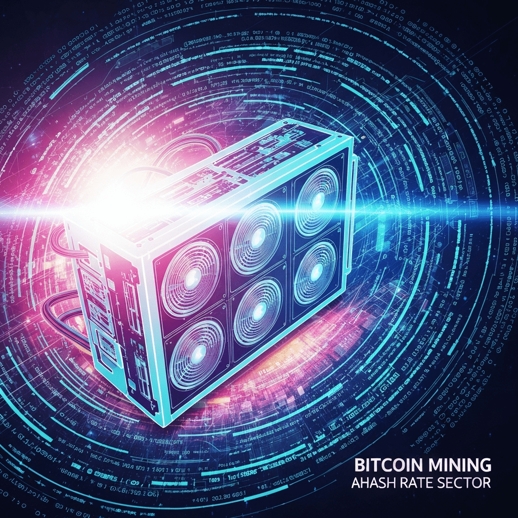 Bitcoin mining hash rate graphic