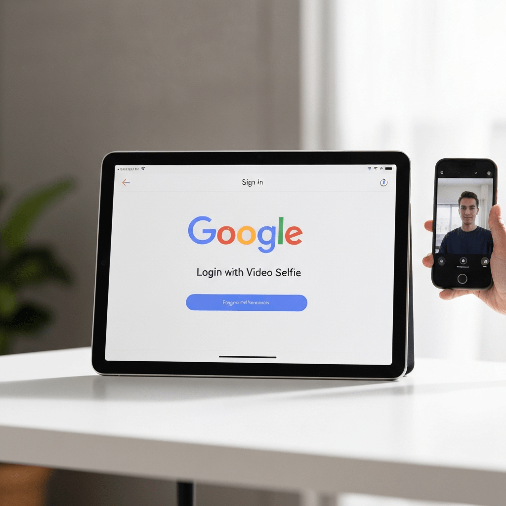 Google login with video selfie to discover how it works.
