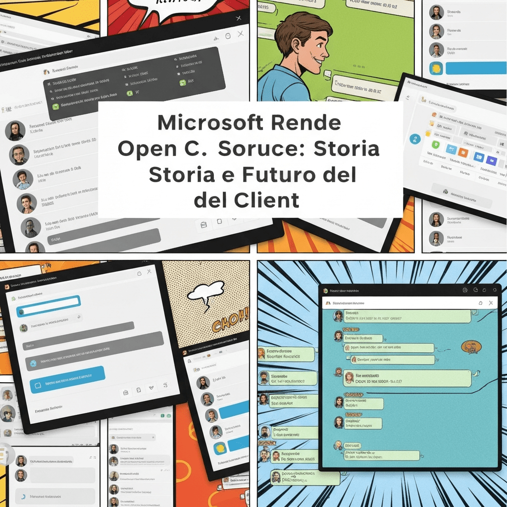 Comic strip about Microsoft history and future AI.