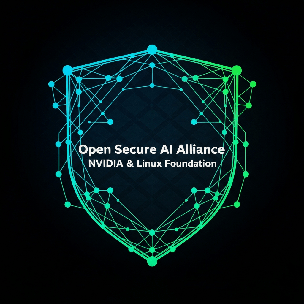 Open Secure AI Alliance logo with Nvidia and Linux Foundation logos.