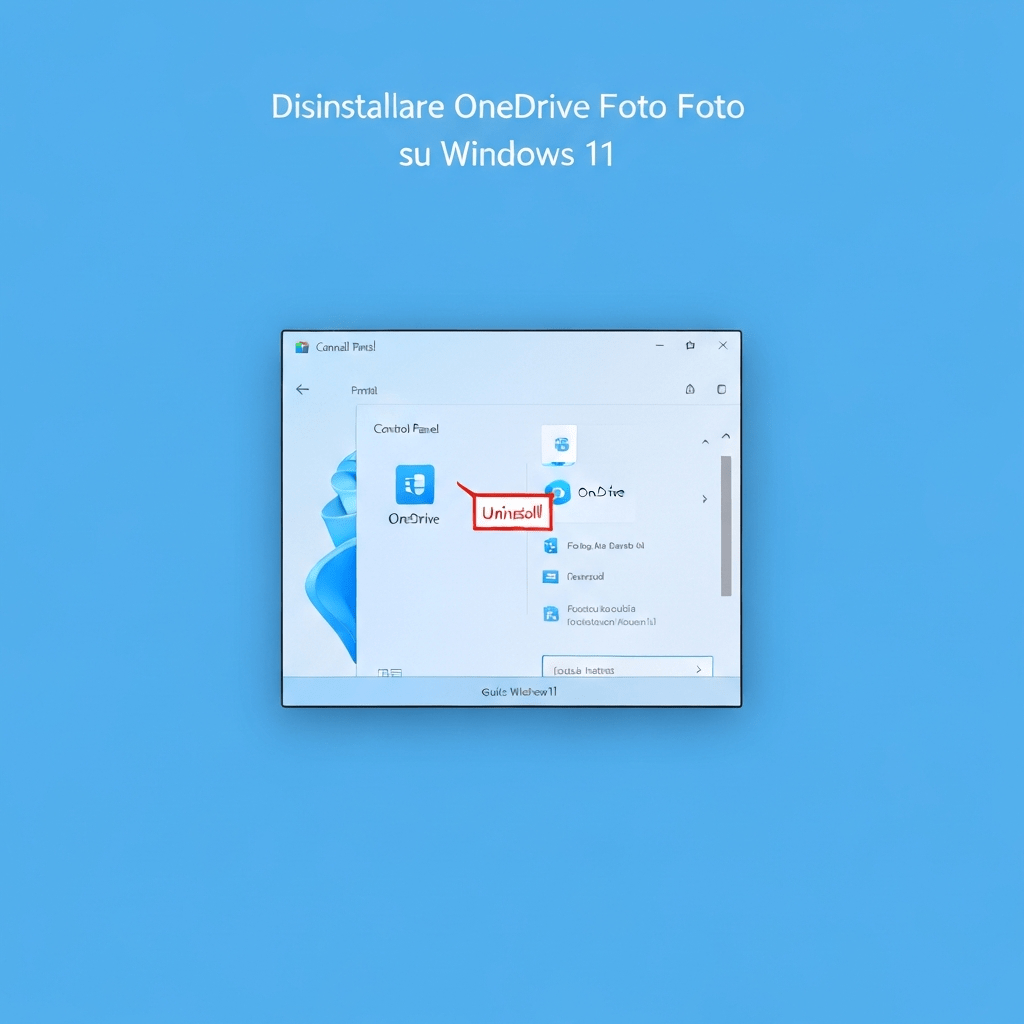 Windows 11 user uninstalling OneDrive with File Explorer.