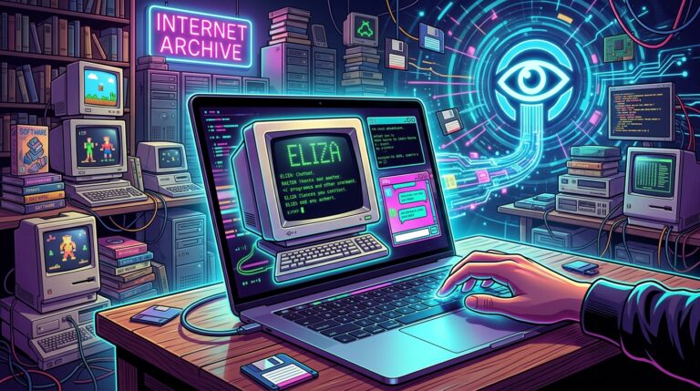 Chatbot from the 70s-90s, playable online.
