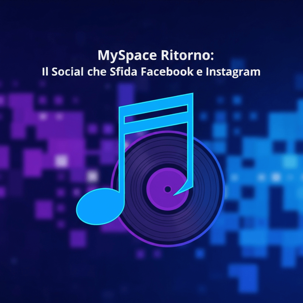 MySpace logo with Facebook and Instagram icons, signifying a return.
