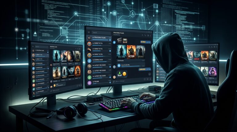 Illegally downloaded movies and series from Telegram channels and bots.