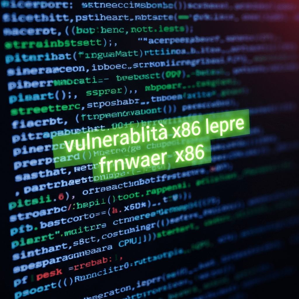 Researcher examines vulnerabilities on a slow computer displaying code