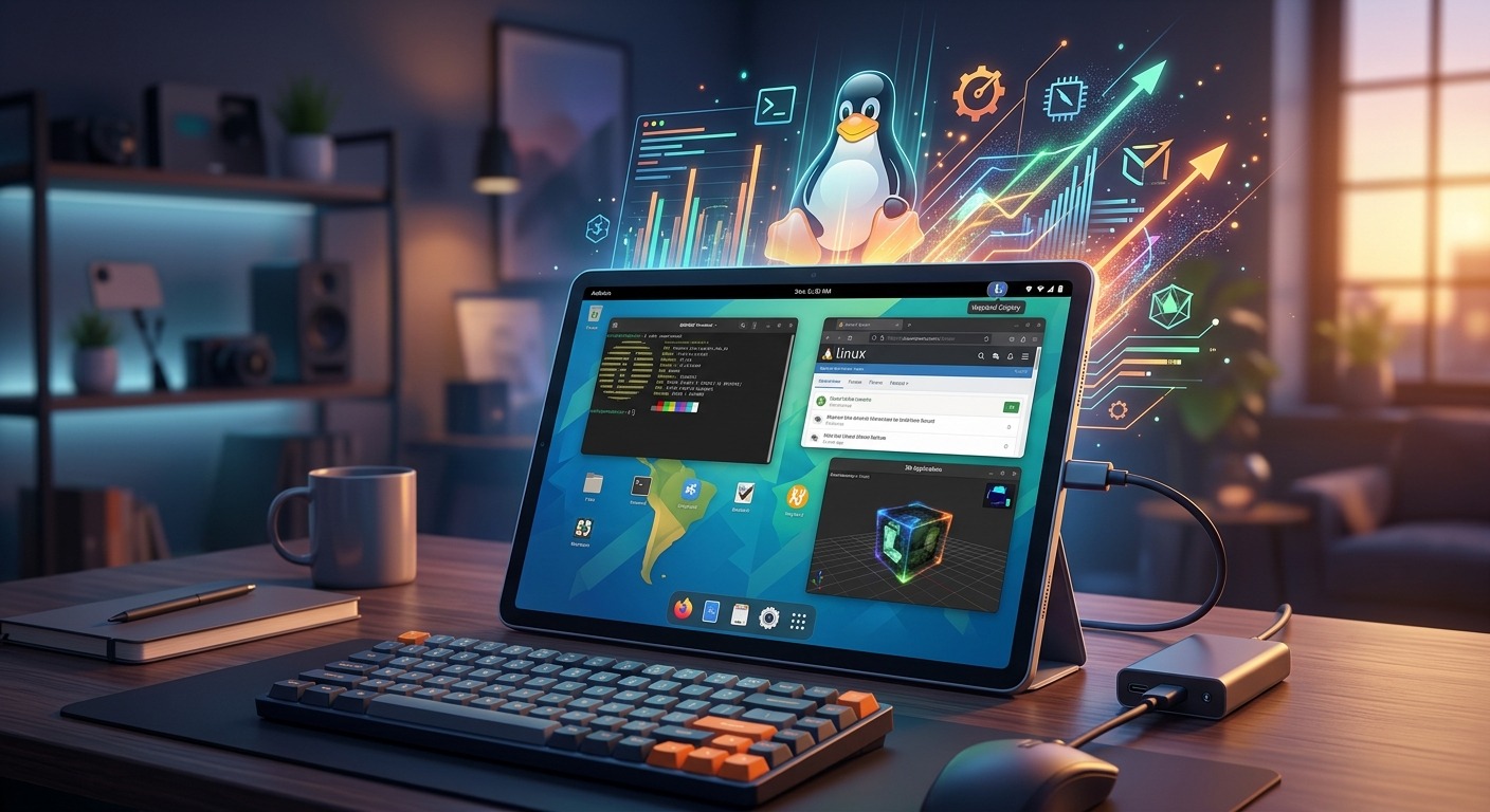 Tawc Linux Wayland Android.
