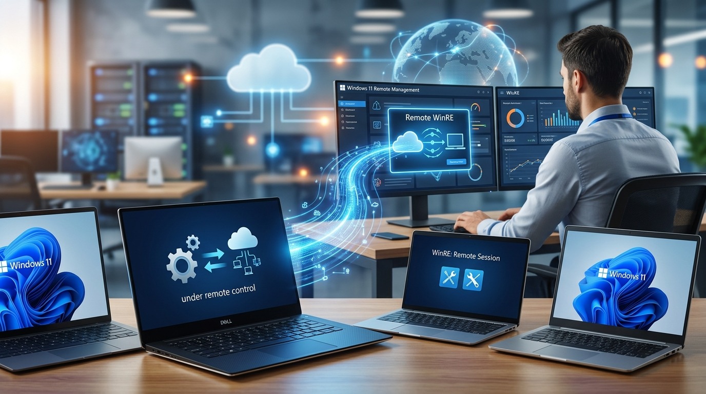 Windows 11 allows remote management of WinRE.