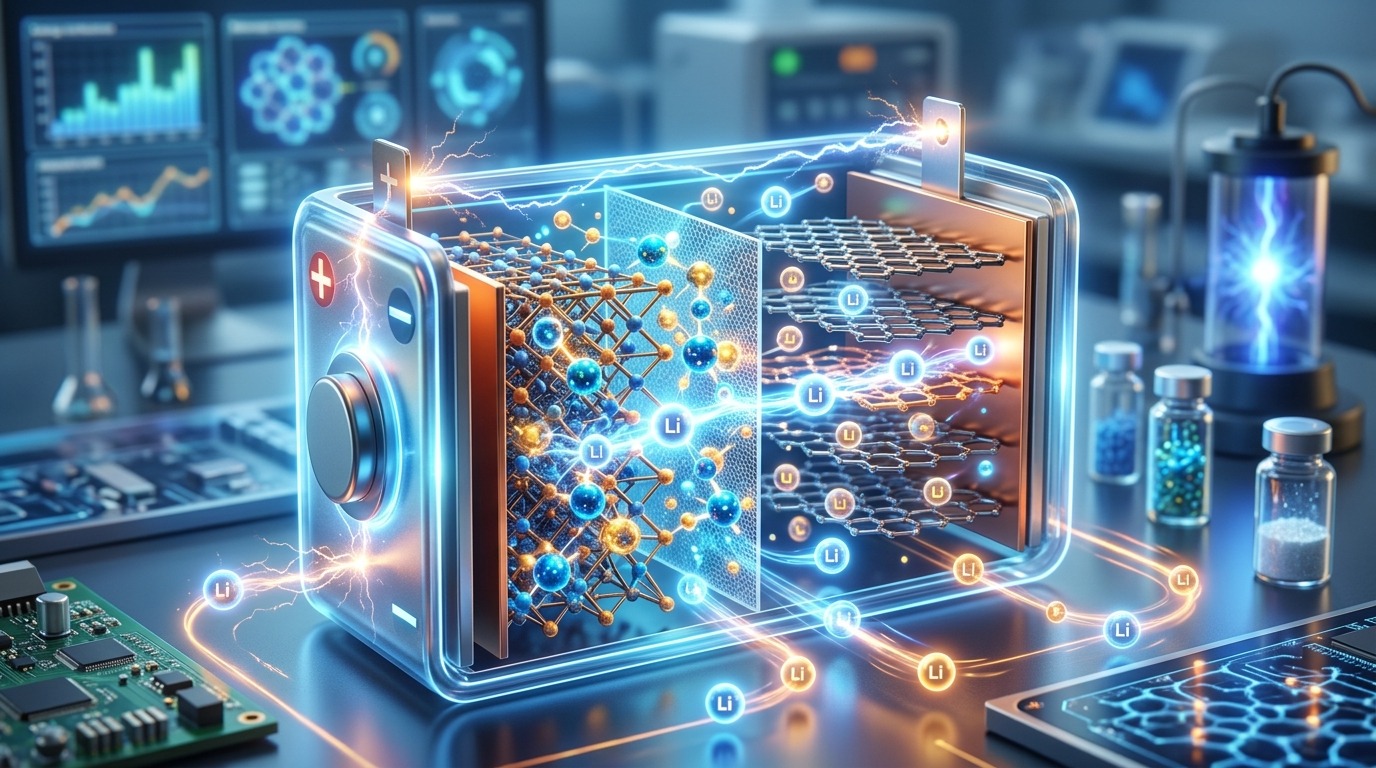 Lithium-ion battery with new additive increasing power and capacity.