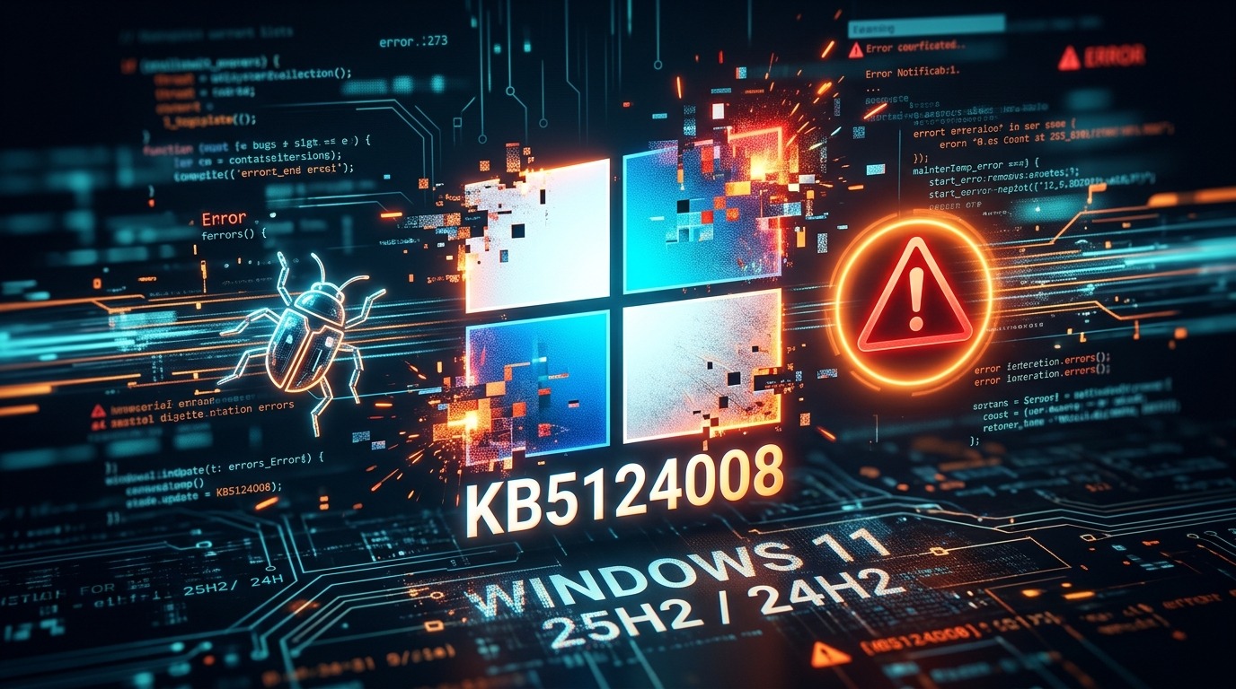 Windows 11 KB5124008 update causing issues for some users.