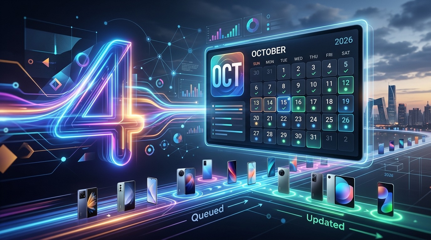 HyperOS calendar update for Xiaomi in October 2026.