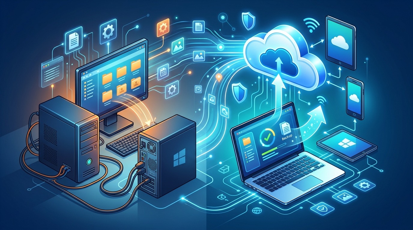 Windows Backup replaced with Direct Migration tool.