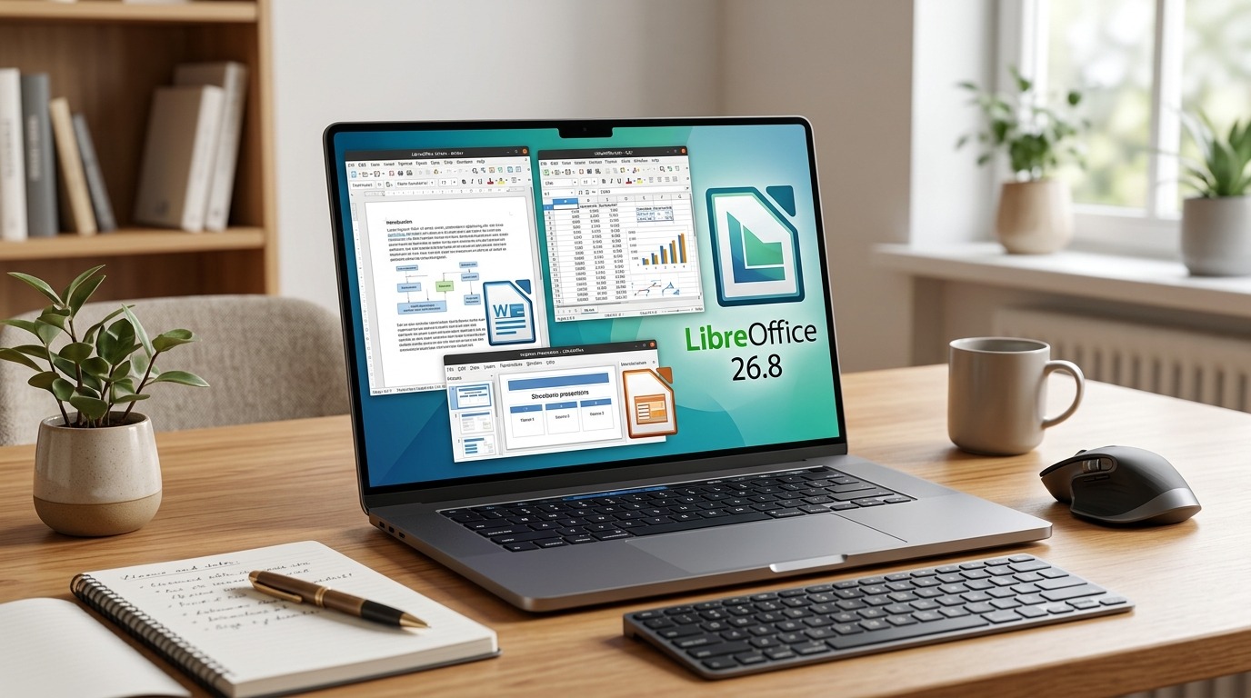 LibreOffice Writer window with traditional tools and no document.