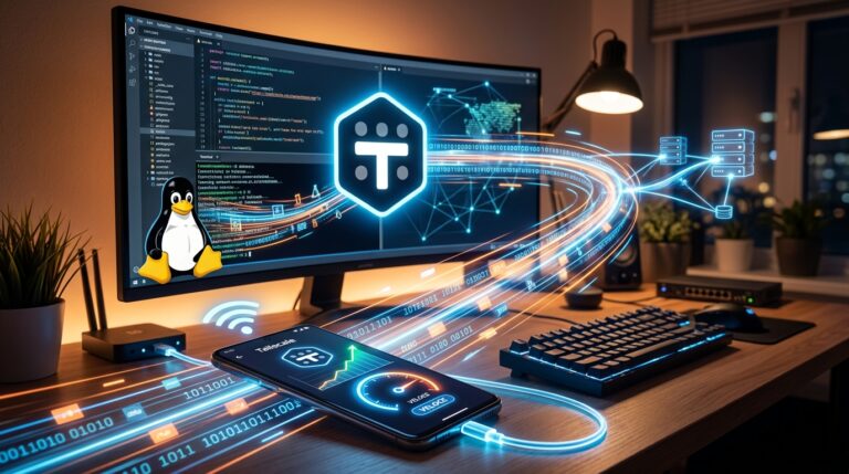 Tailscale VPN running on Linux and Android devices