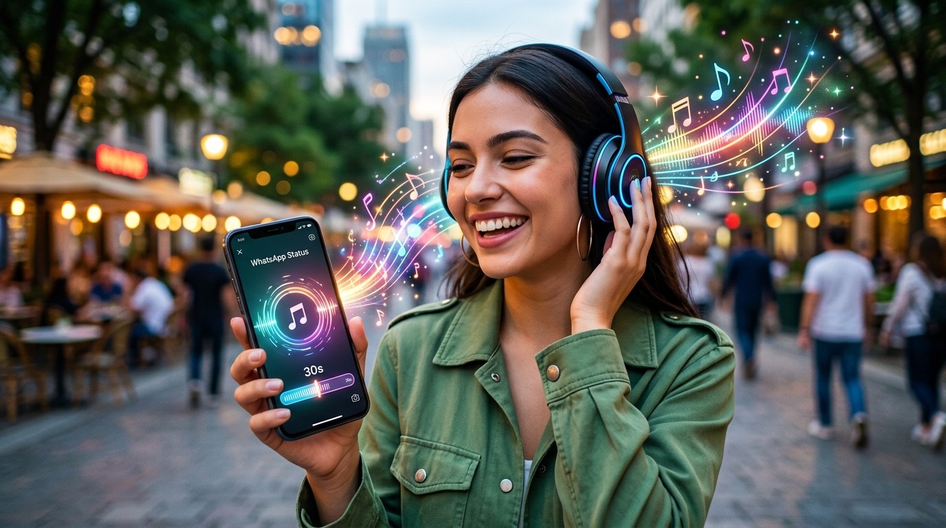WhatsApp Status now supports song clips up to 30 seconds.