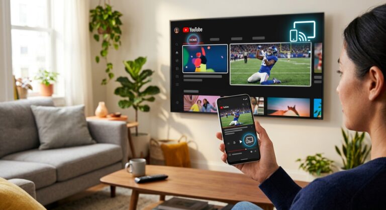 Smartphone to TV icon