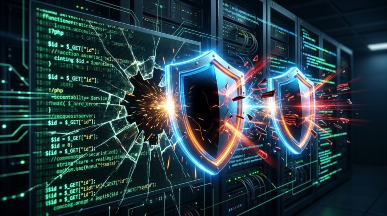Cybersecurity shields protecting