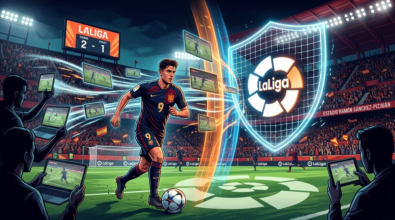 LaLiga VPN pirateria illustration for VPN e pirateria: LaLiga vuole inserirle nella Watch List UE